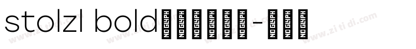stolzl bold字体免费下载字体转换